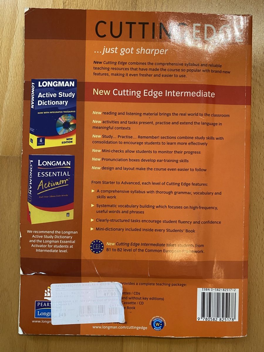 Libri: Englischbuch Cutting Edge Intermediate – Usato da Bassersdorf venduto da jeh99 1