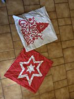 Lot de 2 housses de coussin Noël - Fêtes de fin d'année