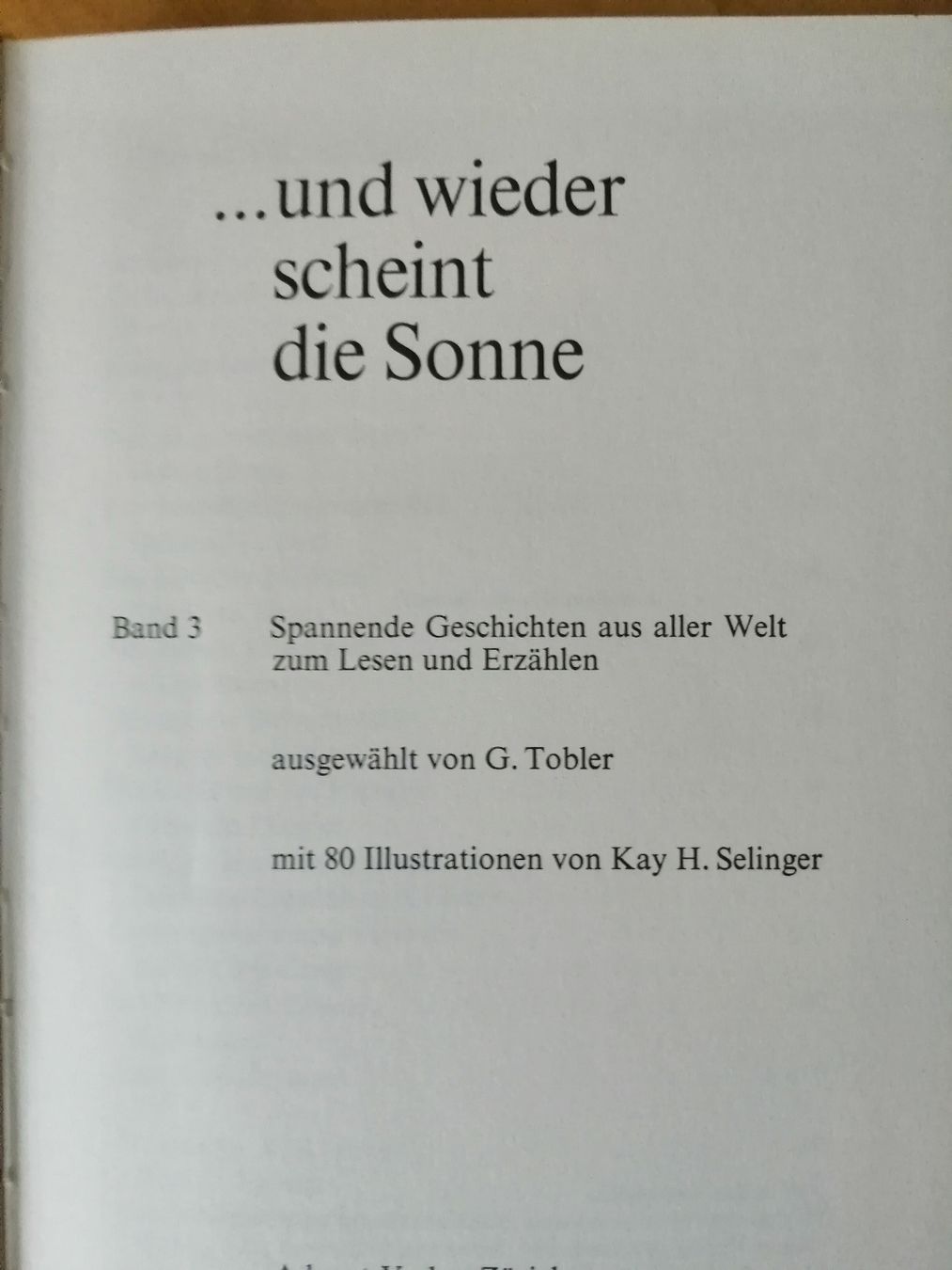 Bücher: "...und wieder scheint die Sonne" - Buch – Neu (gemäss Beschreibung) aus Honau von holunder3 1