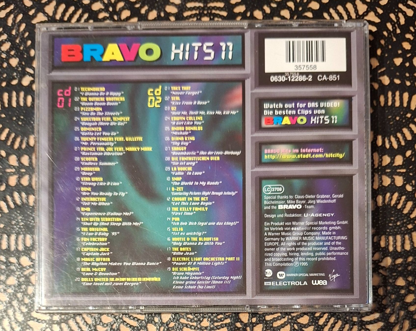 CD: Bravo Hits 11, Doppel CD, 1995, Hit Compilation, Sampler – Usato da Amriswil venduto da Celini3 1