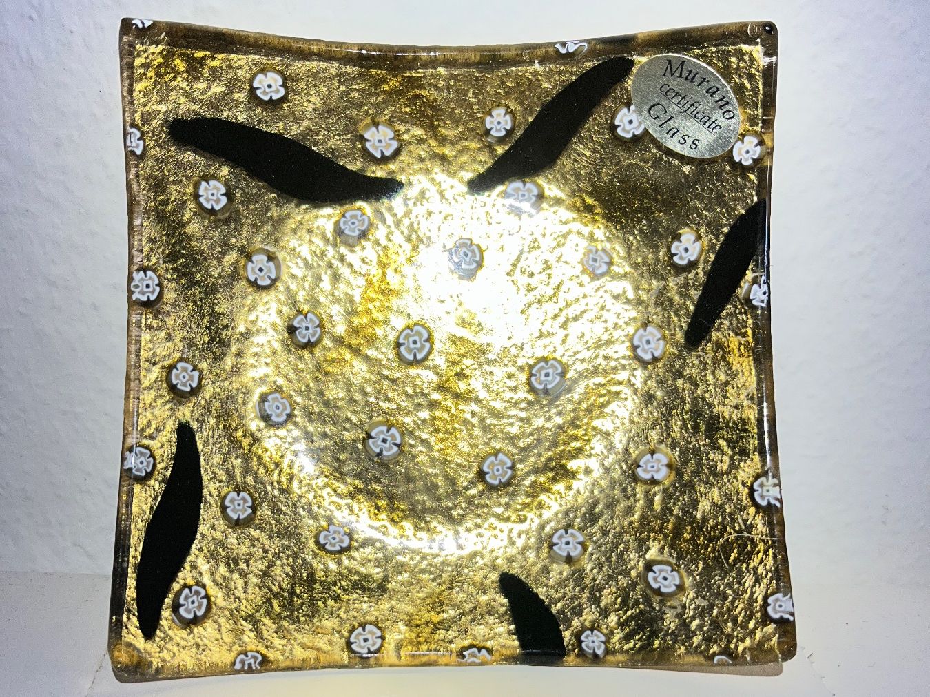 Murano Bicchieri: Murano Schale 24K Blattgold Millefiori – Usato da Männedorf venduto da Maru83 3