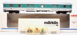 Märklin 42931 DB Fahrradwagen mit Preiser Figuren