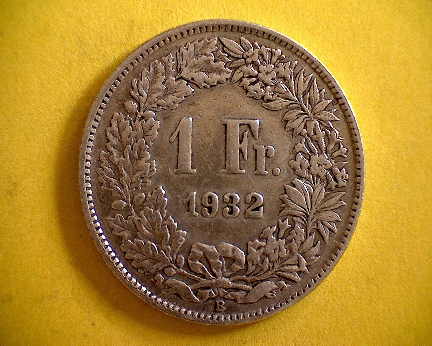 Alle Münzen: 1 Fr. 1932 – Gebraucht aus Buchs AG von Ged8