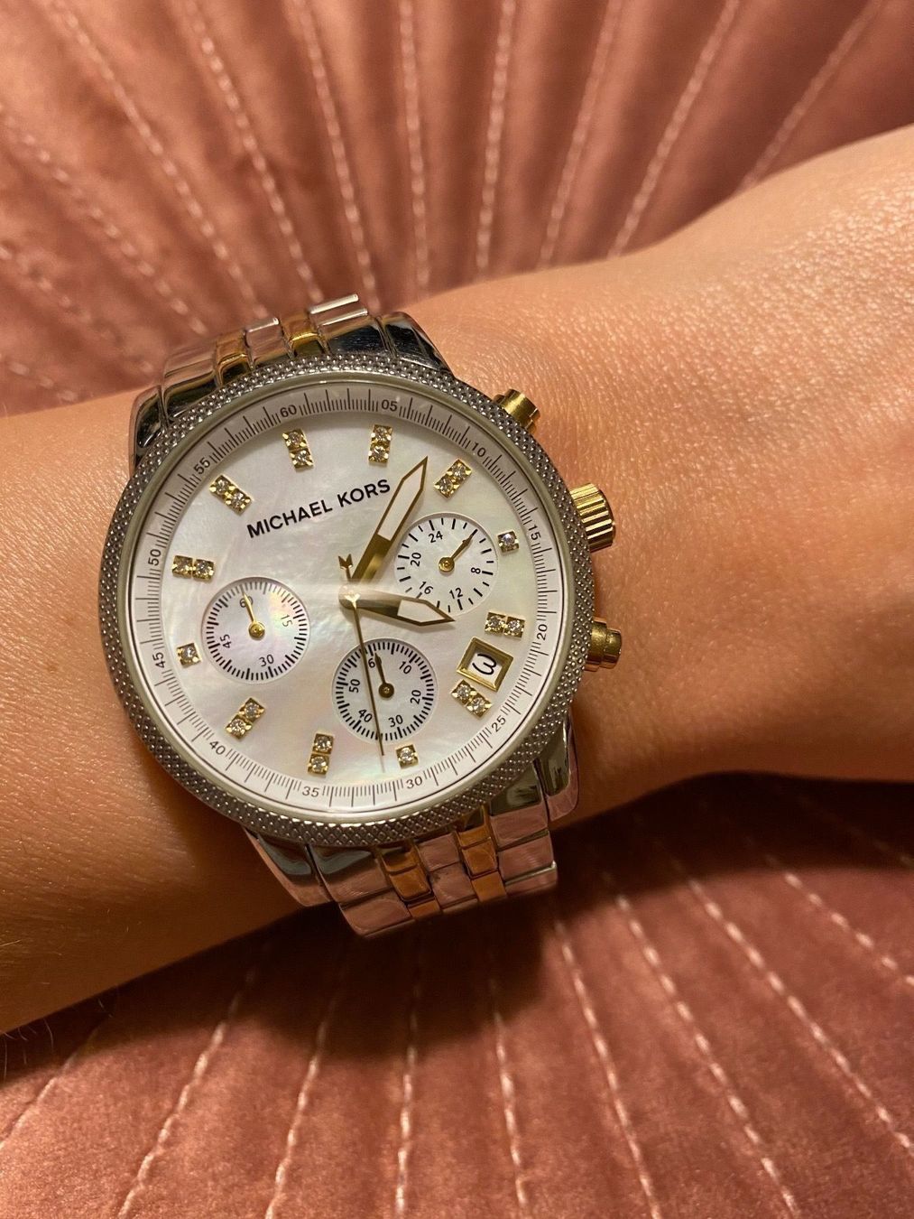 Michael Kors Orologi: Michael Kors Lexington Two-tone Watch – Usato da Kilchberg ZH venduto da roz_qcj7