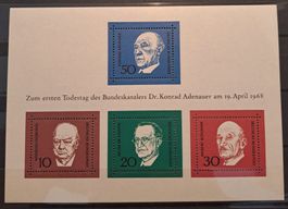 Allemagne Bund 1968 Michel Bloc 4 **