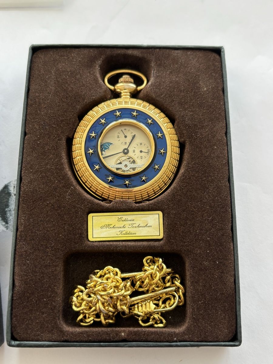 Uhren: -Taschenuhr, Mechanik – Neu (gemäss Beschreibung) aus Langnau am Albis von flusspflege 1