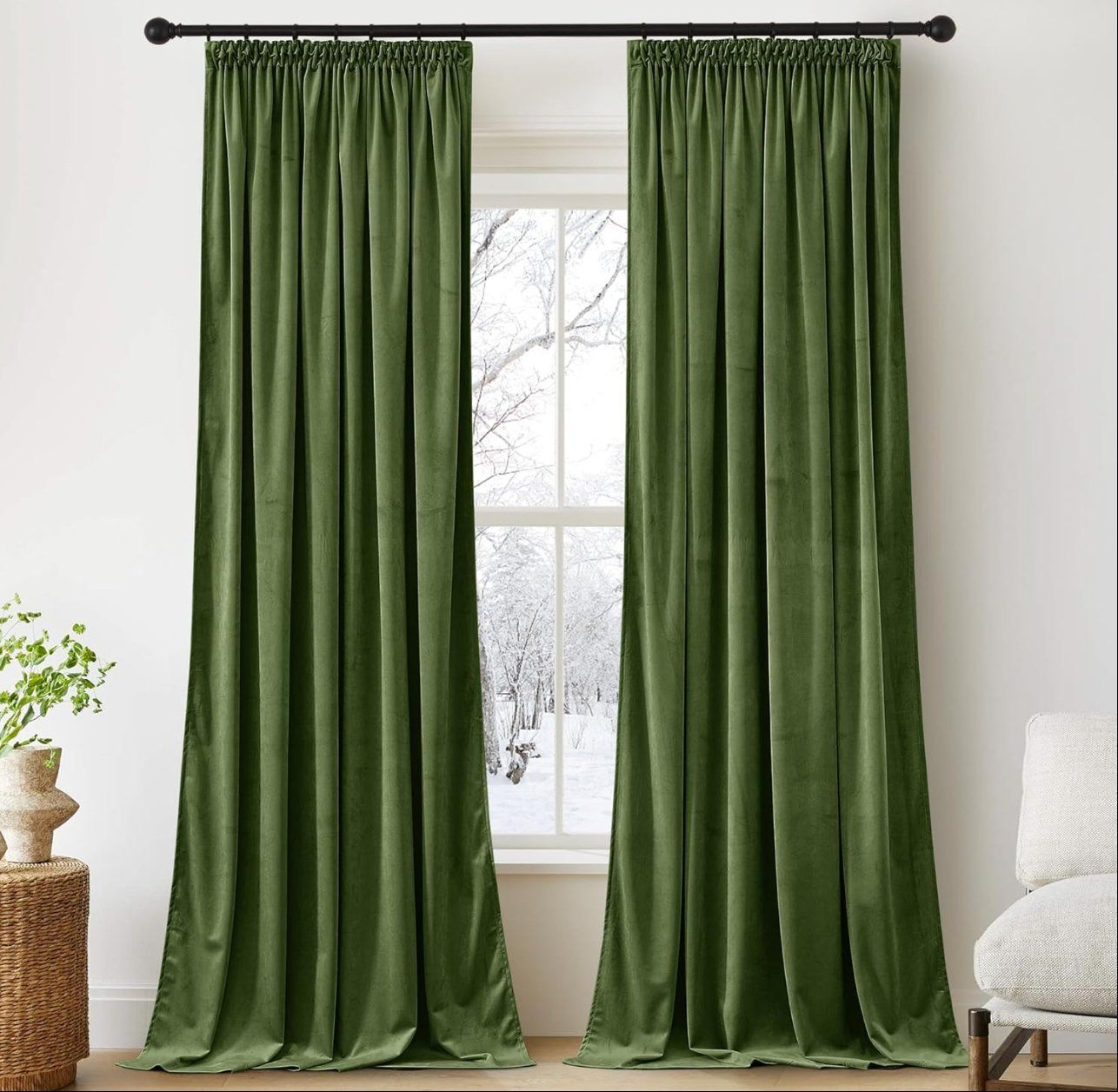 Tende: Vorhänge Samt 2er Set BxH 132x240cm – Nuovo e nell'imballaggio originale da Adlikon b.Regensdorf venduto da MK-VORHANGSERVICE