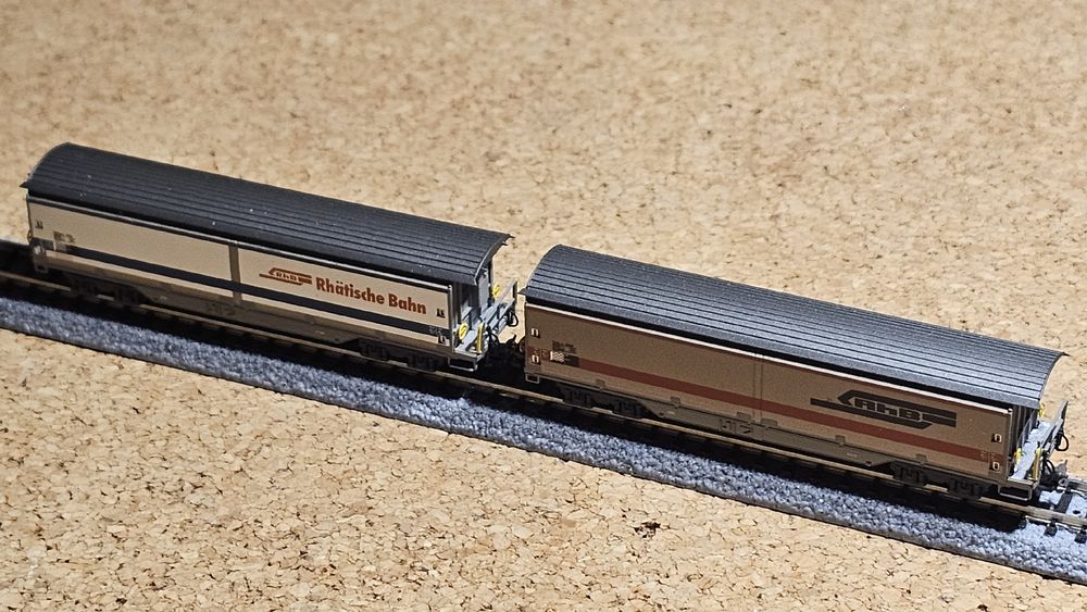 Spur N RhB Schiebewandwagen Halk-v 2er Set MDS OVP (Neu und ...