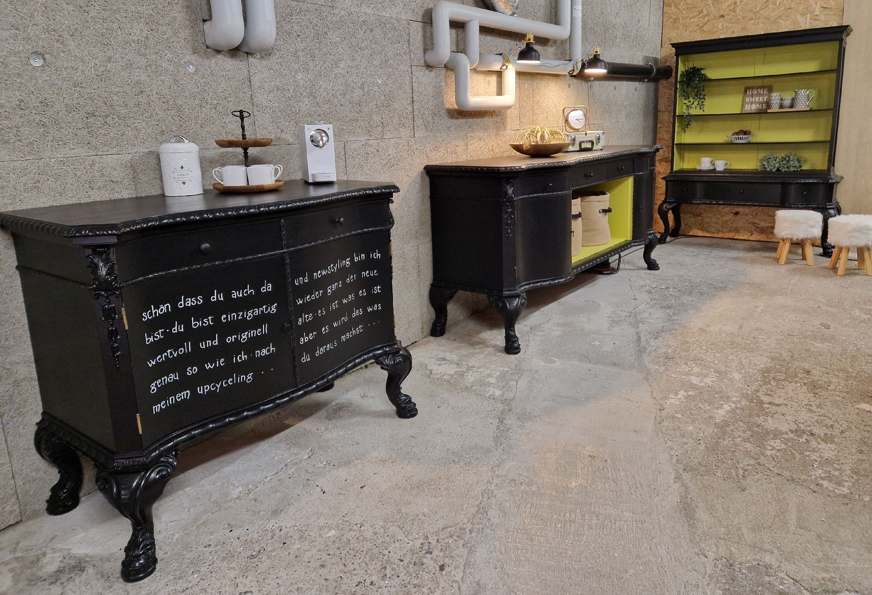 Credenze: Sideboard schwarz, upcycling modern – Usato da Mettmenstetten venduto da tro_tg8c 3