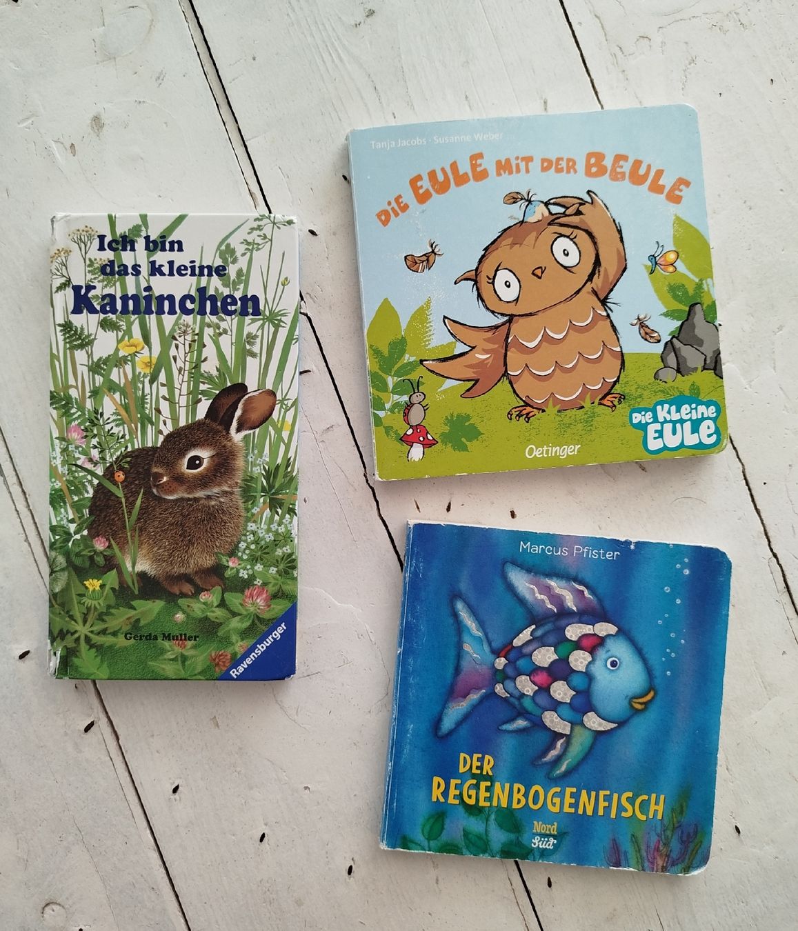 Bücher: 3 Kinderbucher: Kaninchen, Eule, Regenbogenfisch – Gebraucht aus Fällanden von san_zsm8