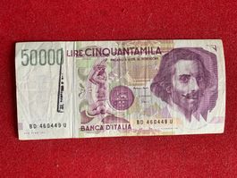 ITALIA- 50'000 Lire 27 Maggio 1992 Gianlorenzo BERNINI