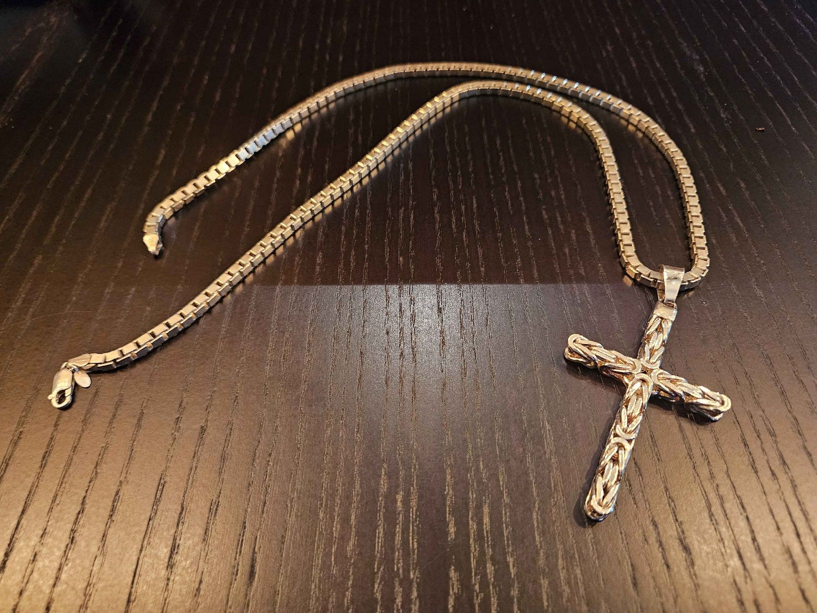 Catenine: Silberkette mit Kreuz Anhänger 925 – Usato da Affoltern am albis venduto da nik8953