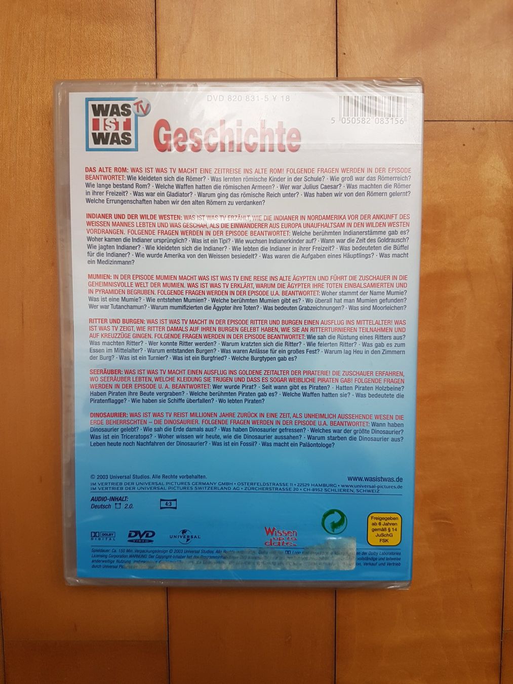 Tutti i DVDs: Was ist Was - Geschichte DVD – Nuovo e nell'imballaggio originale da Binz venduto da tarkrx 1