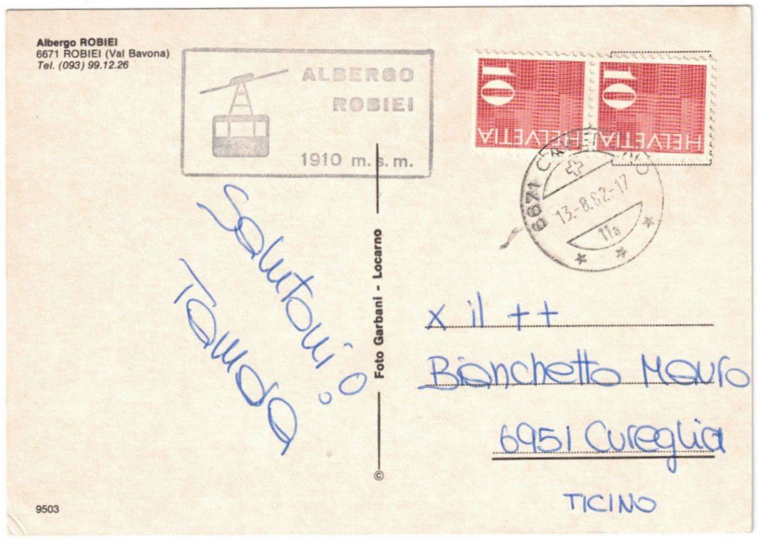Cartoline postali: Robiei - 3 Bild AK – Usato da Binningen venduto da Mountainrider 1