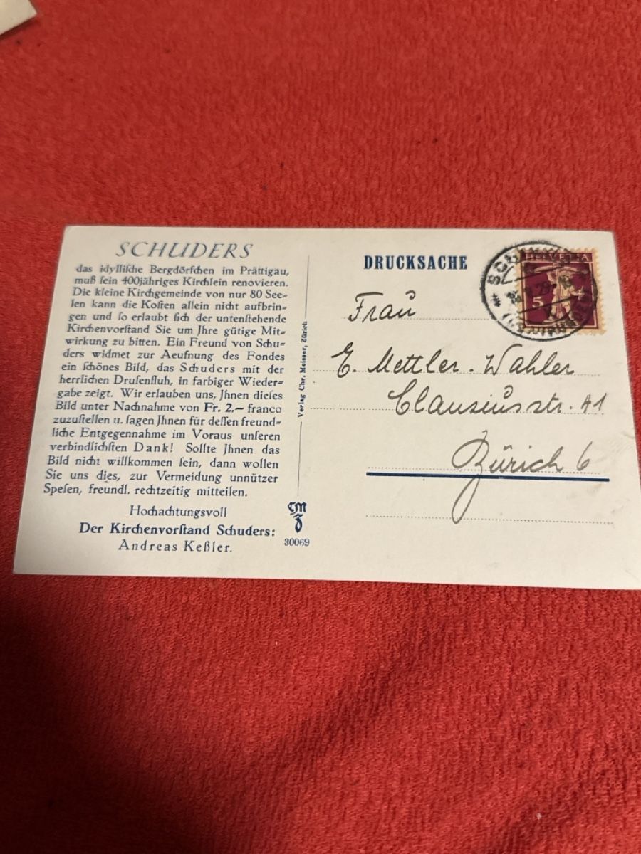 Cartoline postali: Ak schuders RAR – Usato da St. Antönien venduto da and_75rc 1