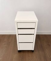 Caisson IKEA MICKE blanc à roulettes  4 tiroirs