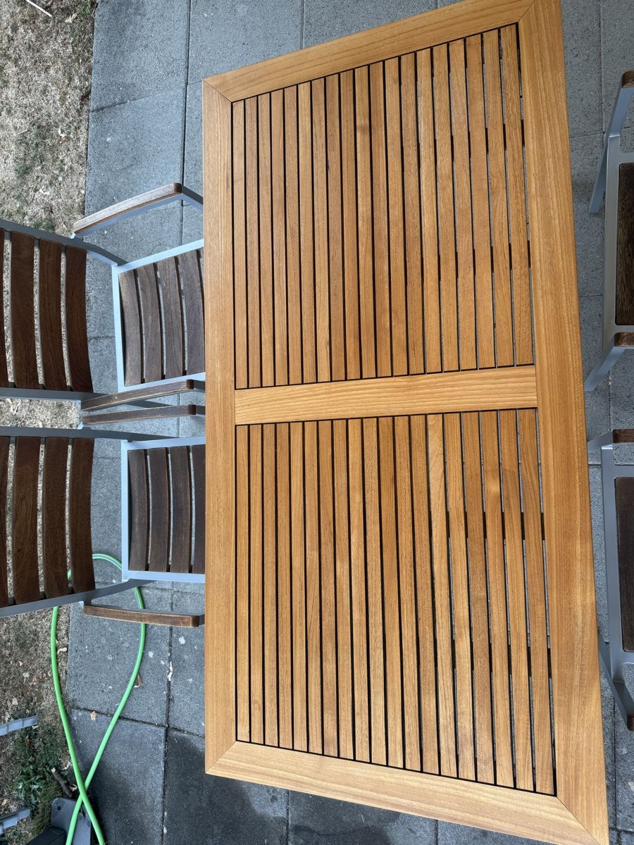 Set di tavolo e panche: Gartentisch mit 4 Stühlen  – Usato da Erlinsbach venduto da 11y_g5fb 3