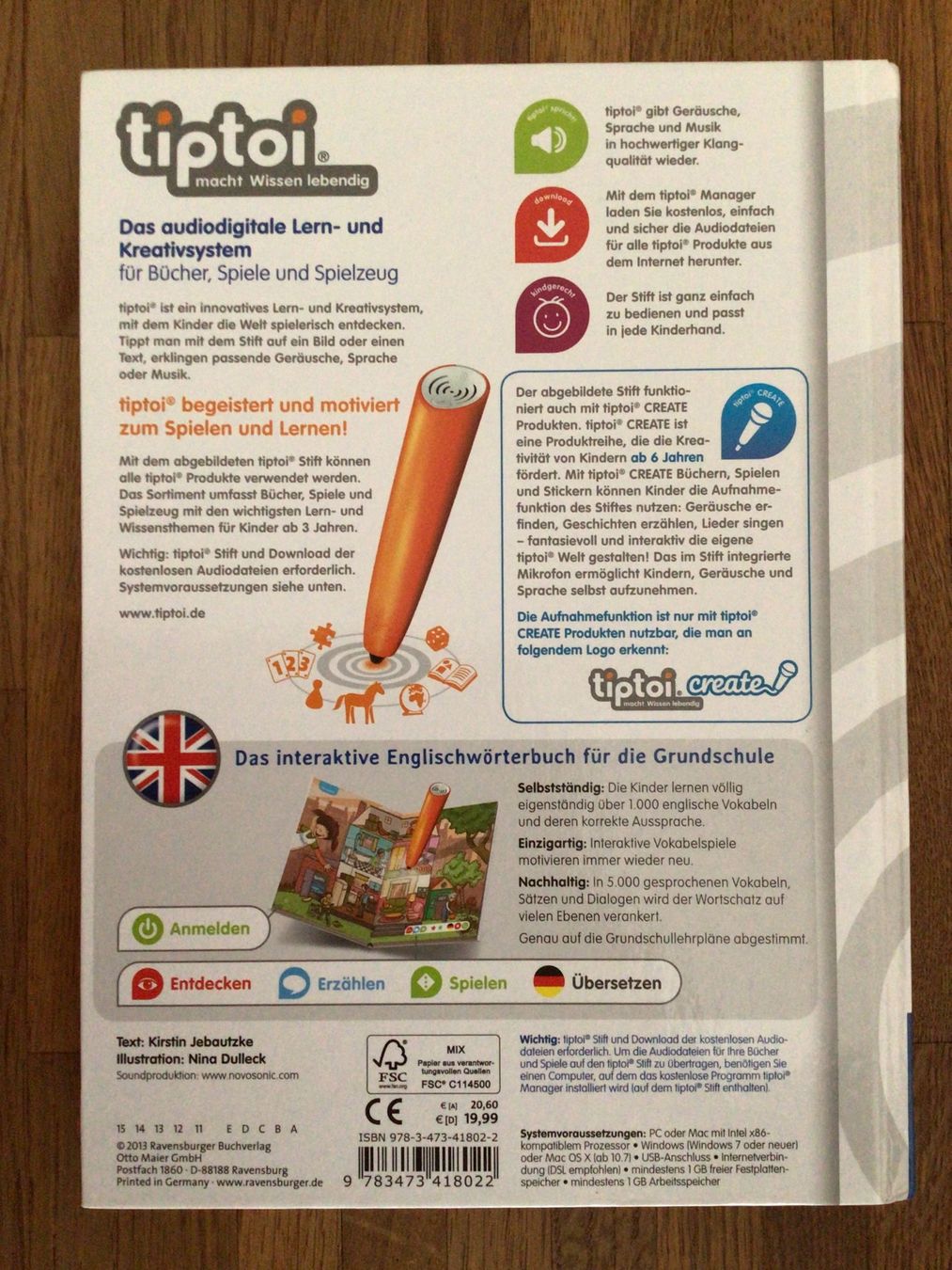 Bücher: Tiptoi Grundschulwörterbuch Englisch – Gebraucht aus Roggwil BE von Worni52 1