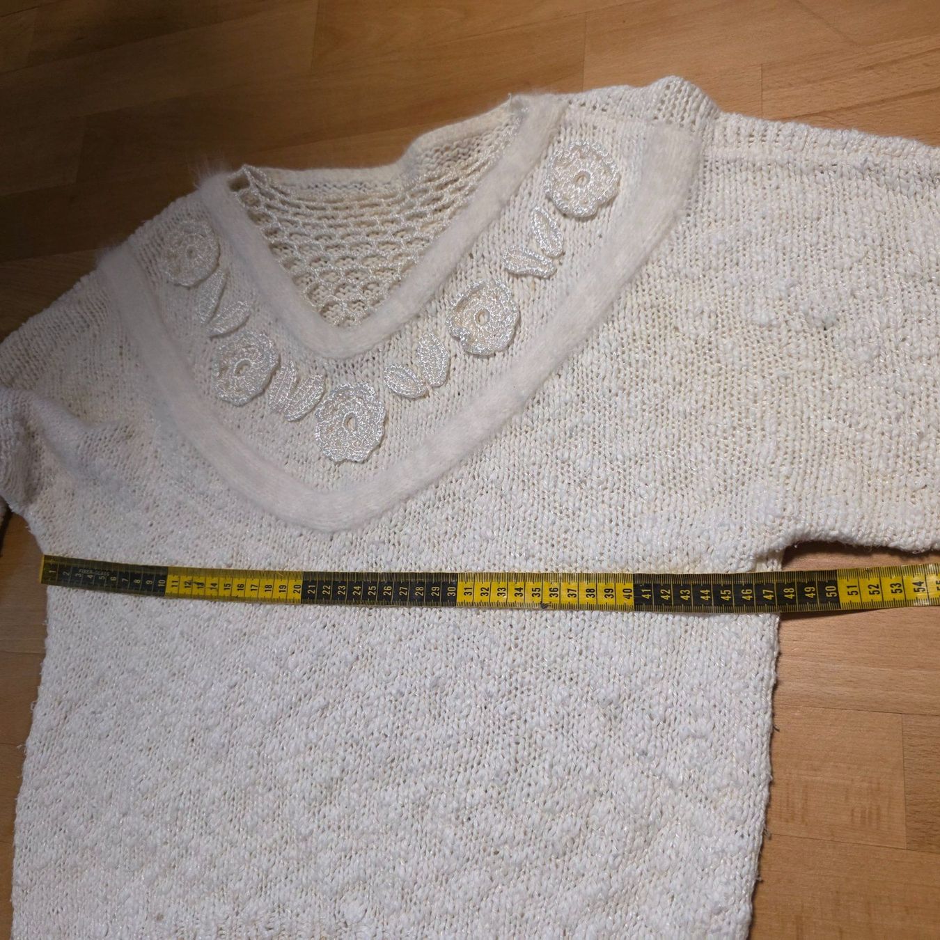 Pullover & Sweatshirts: Vintage Pullover Creme Statement Unikat S/M – Gebraucht aus Wald ZH von CapLux 5