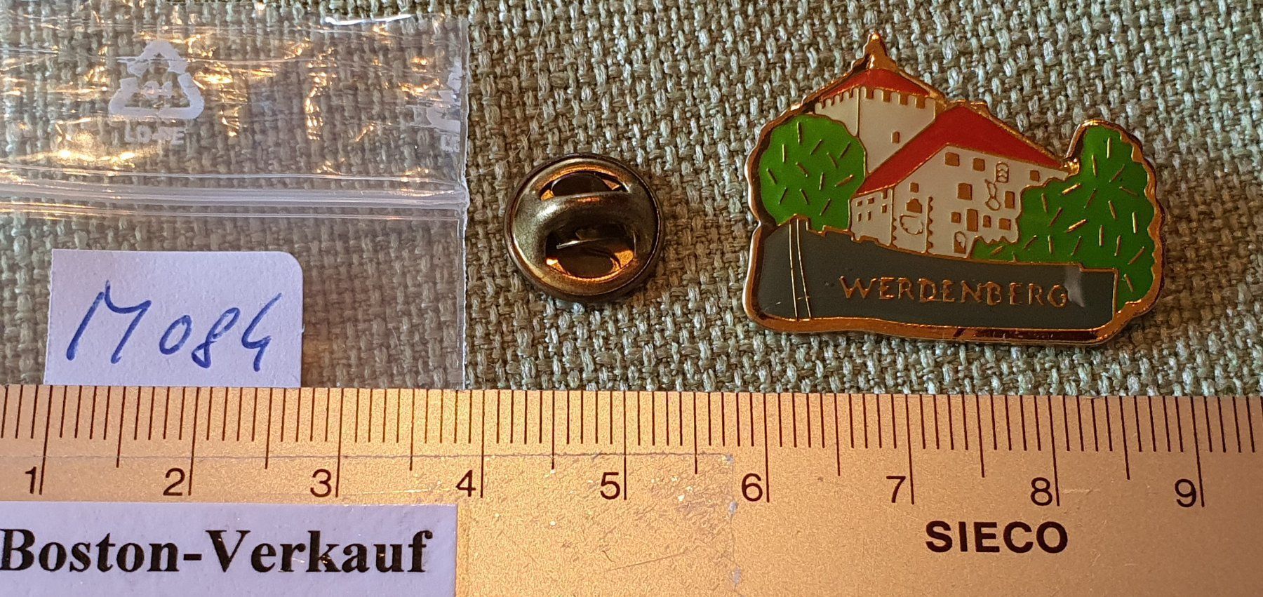 Plaketten & Abzeichen: M084 - Pin Schloss Werdenberg – Gebraucht aus Reinach BL von Boston-Verkauf 1