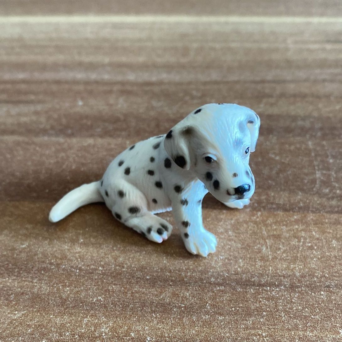 Schleich Statuette: Schleich Dalamatiner Welpe, sitzend – Usato da Wagenhausen venduto da Kahlen