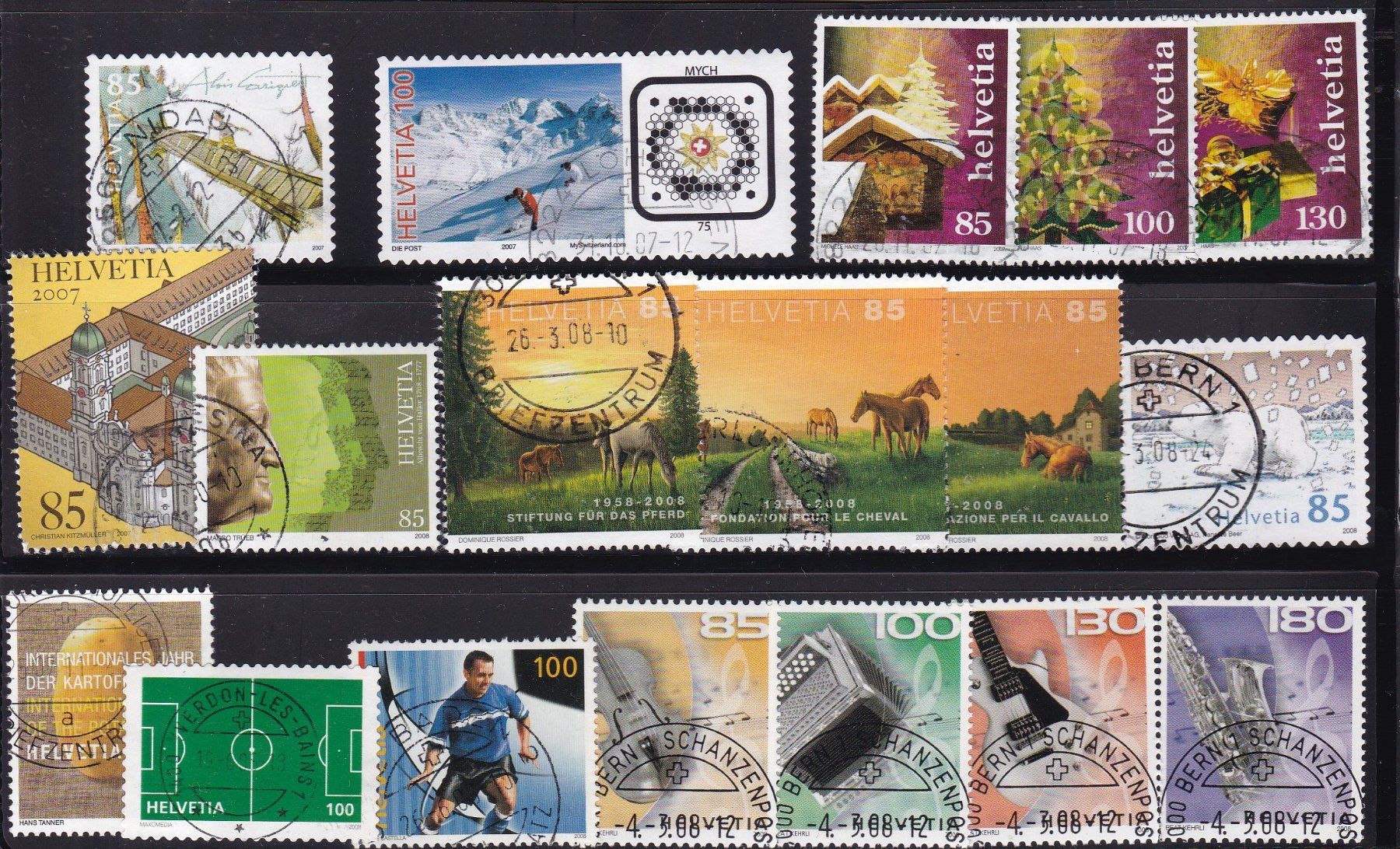 Tutti i francobolli: CH Briefmarken Lot ab 2007 – Usato da Münchwilen AG venduto da Nesar 1