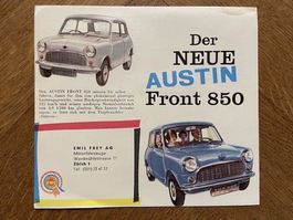 AUSTIN MINI Front 850 kleiner Prospekt 1959 British Motor Co
