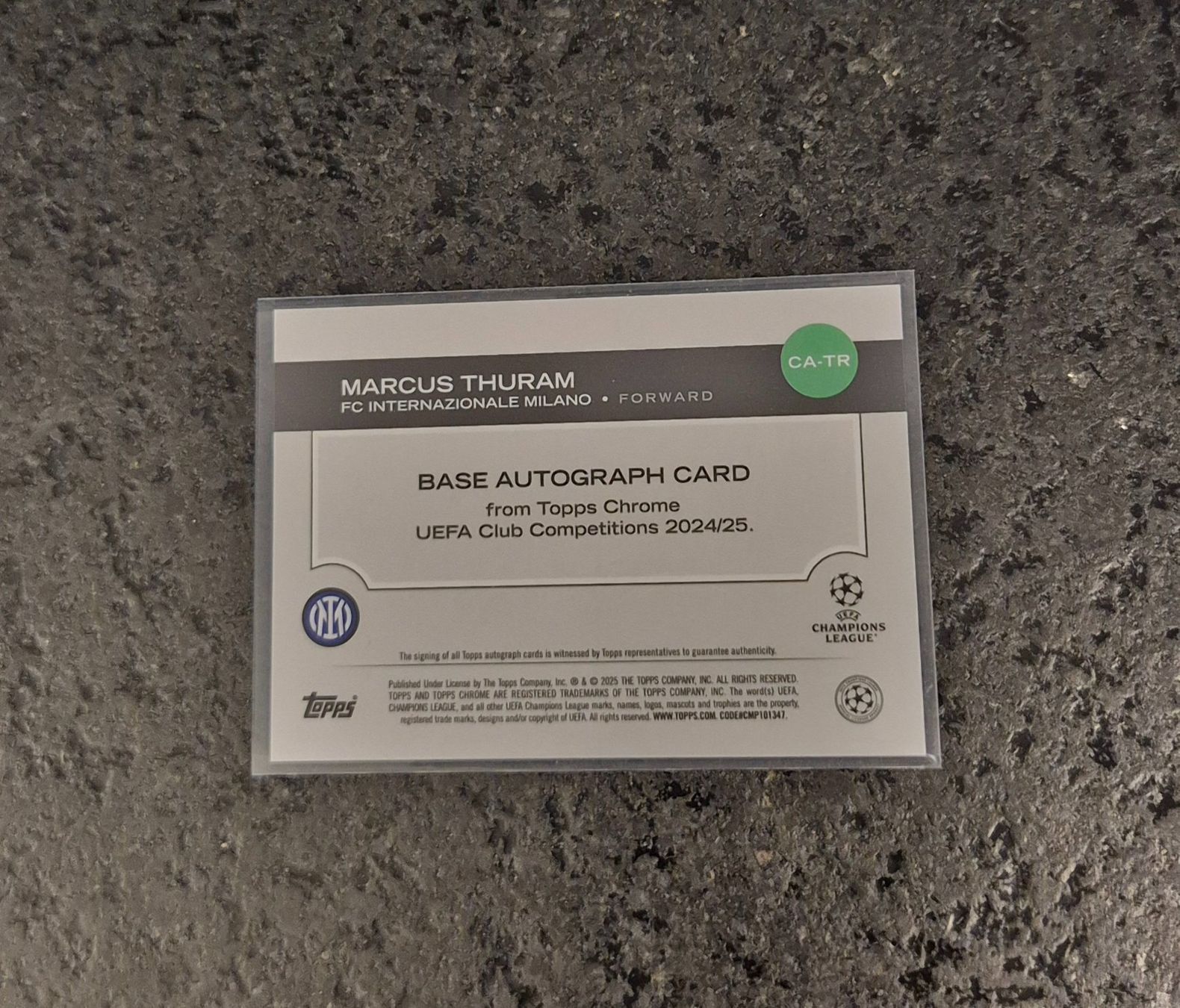 Topps Carte collezionabili: Marcus Thuram /25 Autogramm - Inter Milan - Topps – Nuovo (secondo la descrizione) da Burg AG venduto da Danoe 1