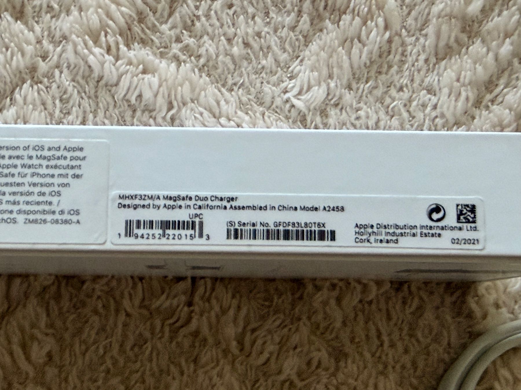 Apple Caricabatterie: Apple MagSafe Duo Charger – Usato da Zürich venduto da vh.8038 3