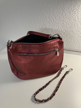 Bordeaux Ledertasche Made in Italy