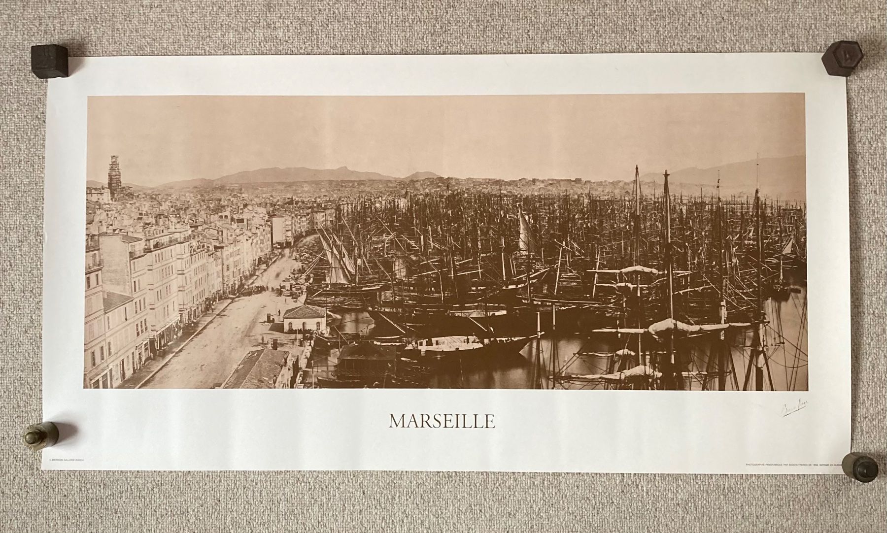 Grafica & Litografie: Hafen von Marseille, 1858 – Usato da Einsiedeln venduto da Fundgrube59 2