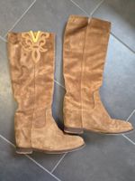 Brown velour leather Via Roma boots size 37.5