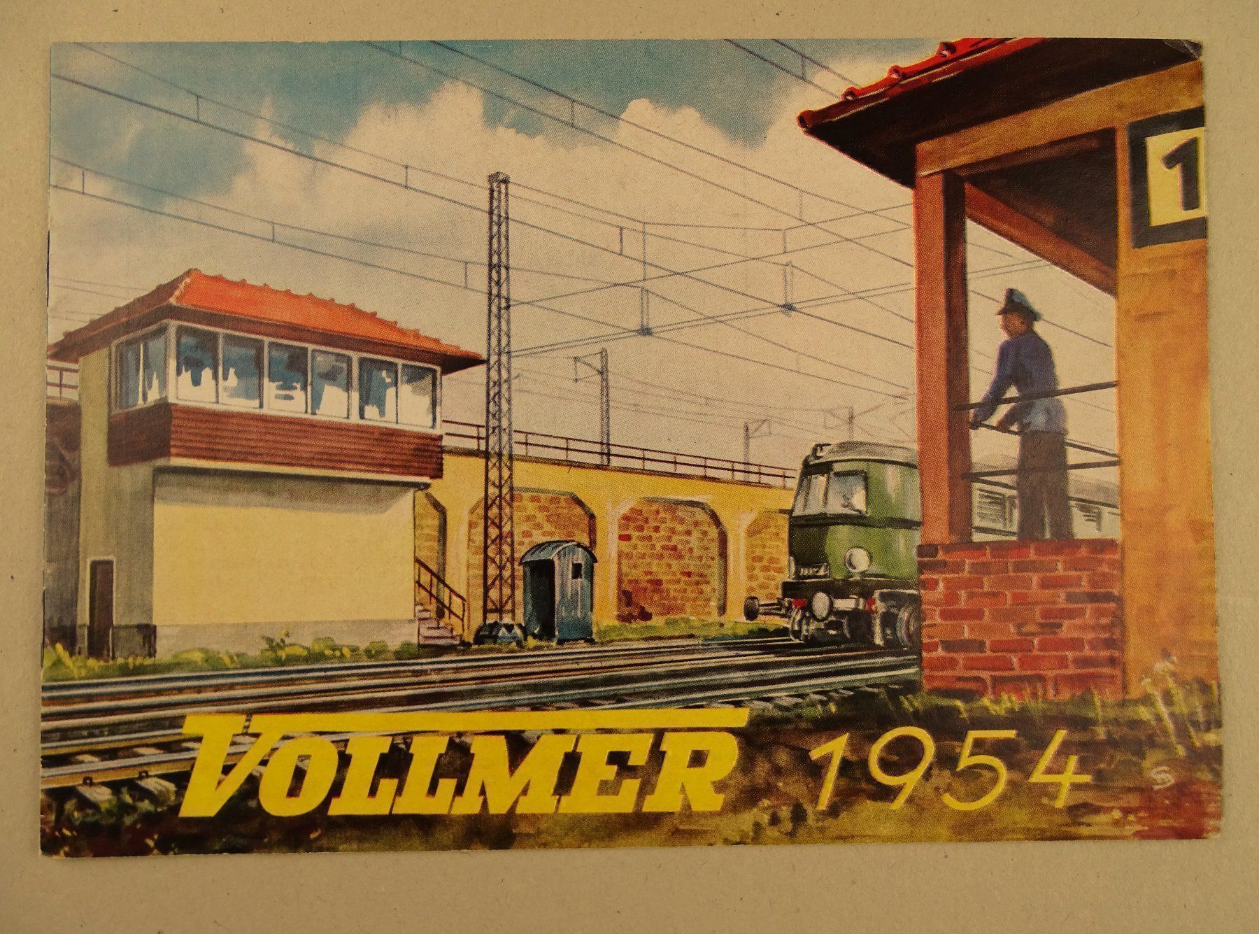 Vollmer Modellini di ferrovie: VOLLMER KATALOG 1954 – Usato da Grüningen venduto da Kartensammler