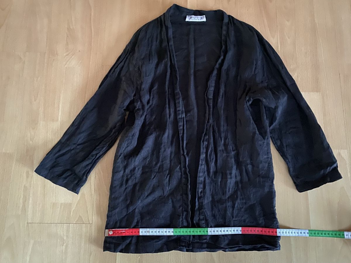 Camicette: DUCA Leinen Bluse Jacke schwarz Gr. L – Usato da Buochs venduto da H16 6