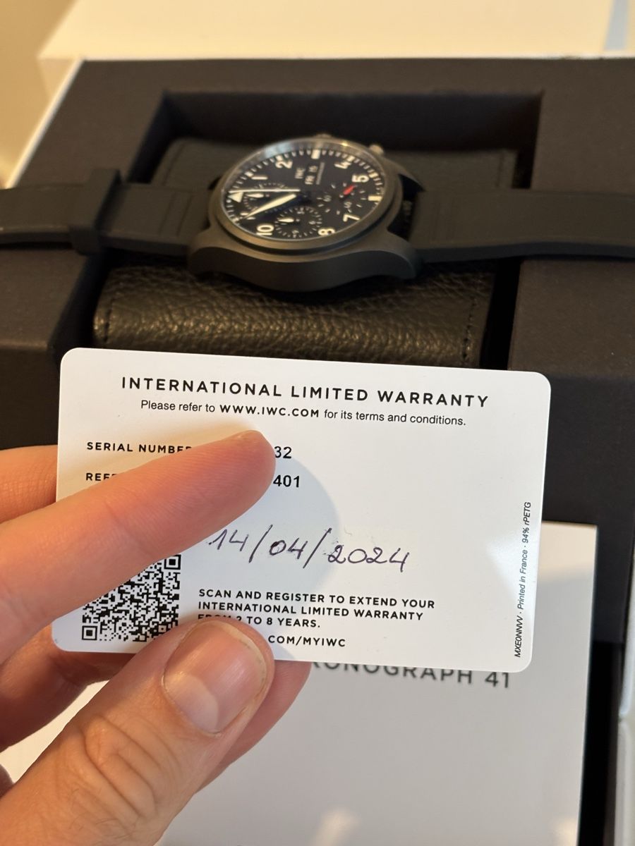 IWC Orologi: IWC Pilot's Watch Chronograph 41 Top Gun Ceramic - Full set – Nuovo (secondo la descrizione) da Dübendorf venduto da lenudle 8