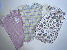 3er Set Sommer Baby Overall/Jumpsuit Gr. 68, Mädchen