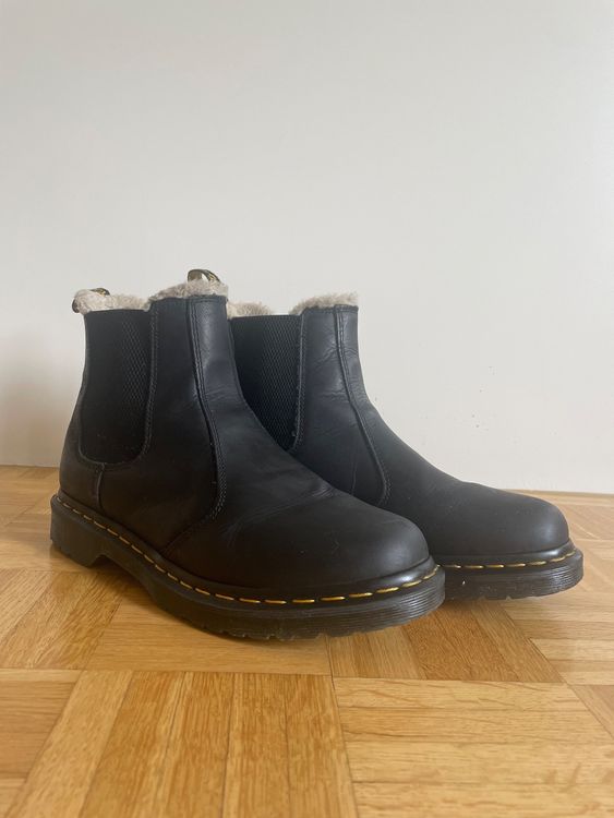 Bottes Dr. Martens Kids 2976 Leonore Y Noires Léopard - Taille 3 US - Modèle Romario Chelsea
