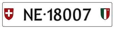 Schilder: Plaque auto NE 18007 – Neu (gemäss Beschreibung) aus Boudevilliers von ENCHERES-PLAQUES-NE