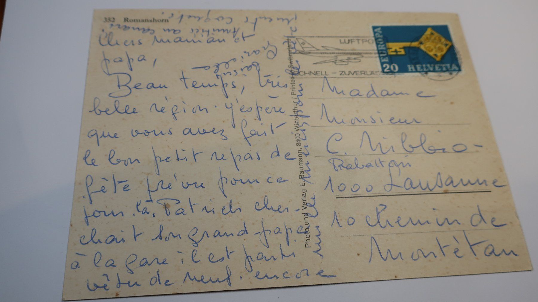 Ansichtskarten: Romanshorn Bodensee 1968 – Gebraucht aus Cormoret von Pascalll2001 4