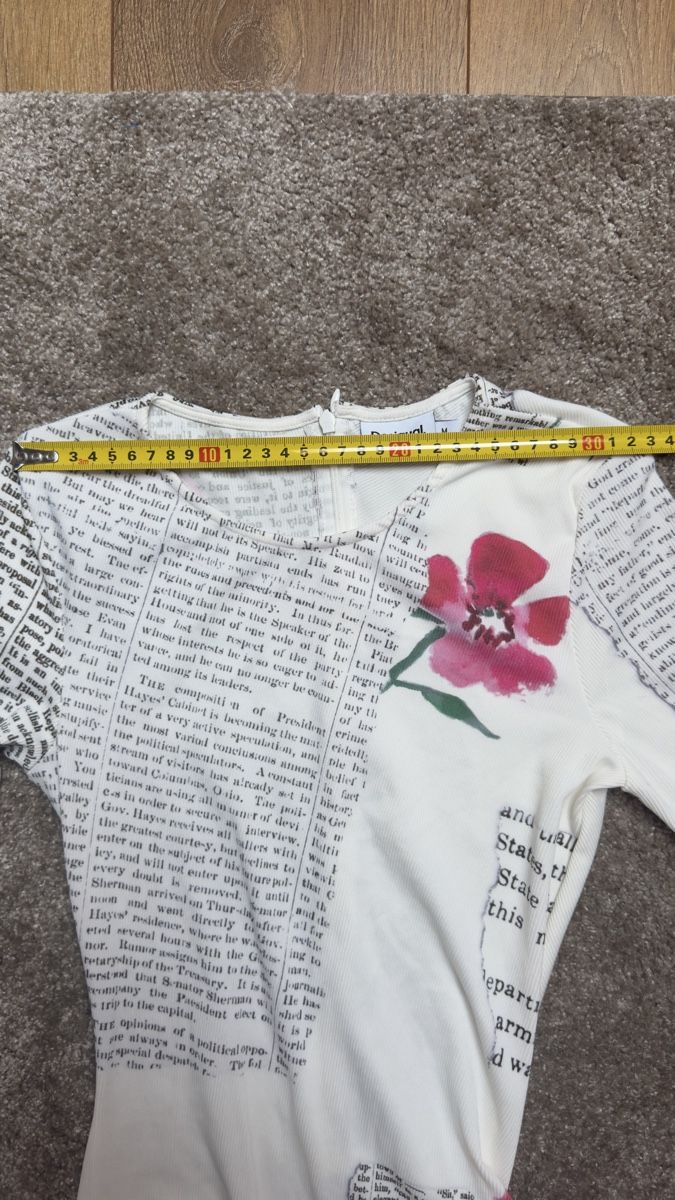 Vestiti: Robe Desigual longue Taille M imprimé fleurs et texte – Usato da Vuippens venduto da Anna_as 5