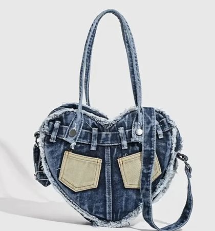 Jeans Herz Handtasche – Einzigartig & Neu!