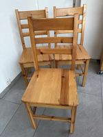 3 Stühle Massivholz Kiefer natur guter Zustand gebraucht