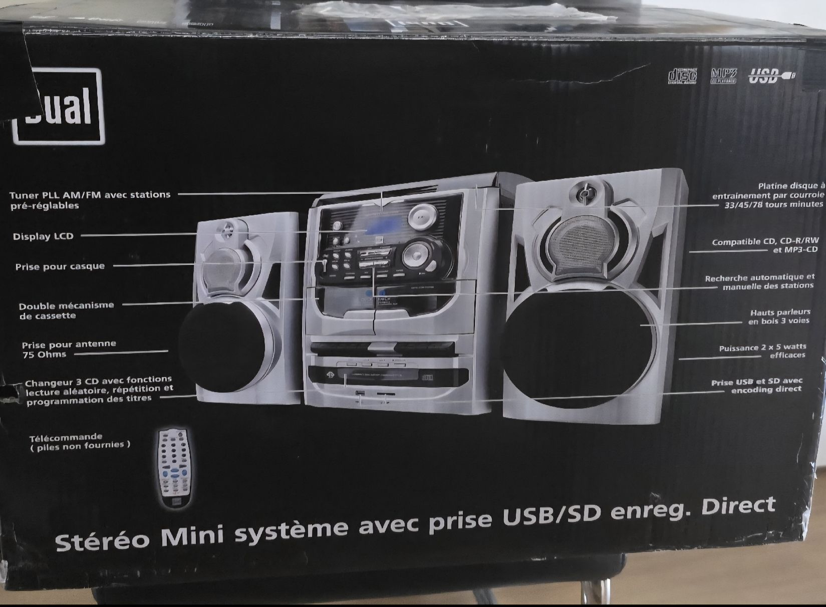 Lettore multimediale & Streamer: DUAL STEREO SYSTEM - CD, CASSETTE, RADIO, TURNTABLE – Nuovo (secondo la descrizione) da Ringgenberg BE venduto da tim_jwr2 2