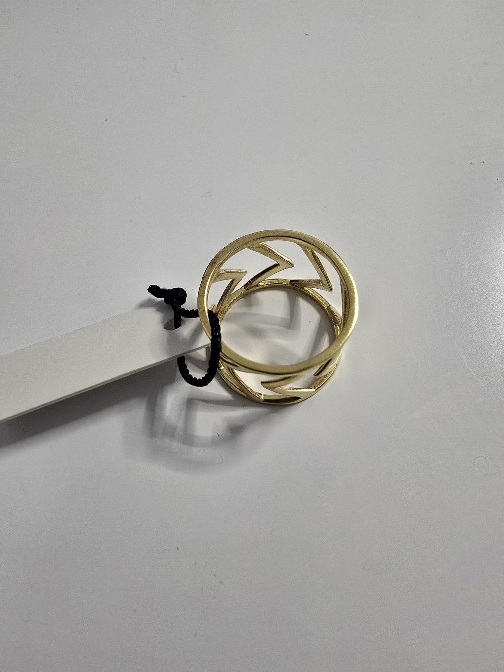 Anelli: Ring Silber 925 mit 18K Vergoldung, Gr. 52 – Nuovo e nell'imballaggio originale da Zug venduto da gold.schmuck 3