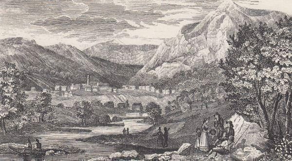 Grafiken & Lithographien: MELCHTAL, LITHOGRAPHIE 1837 – Antik aus Grüningen von Kartensammler