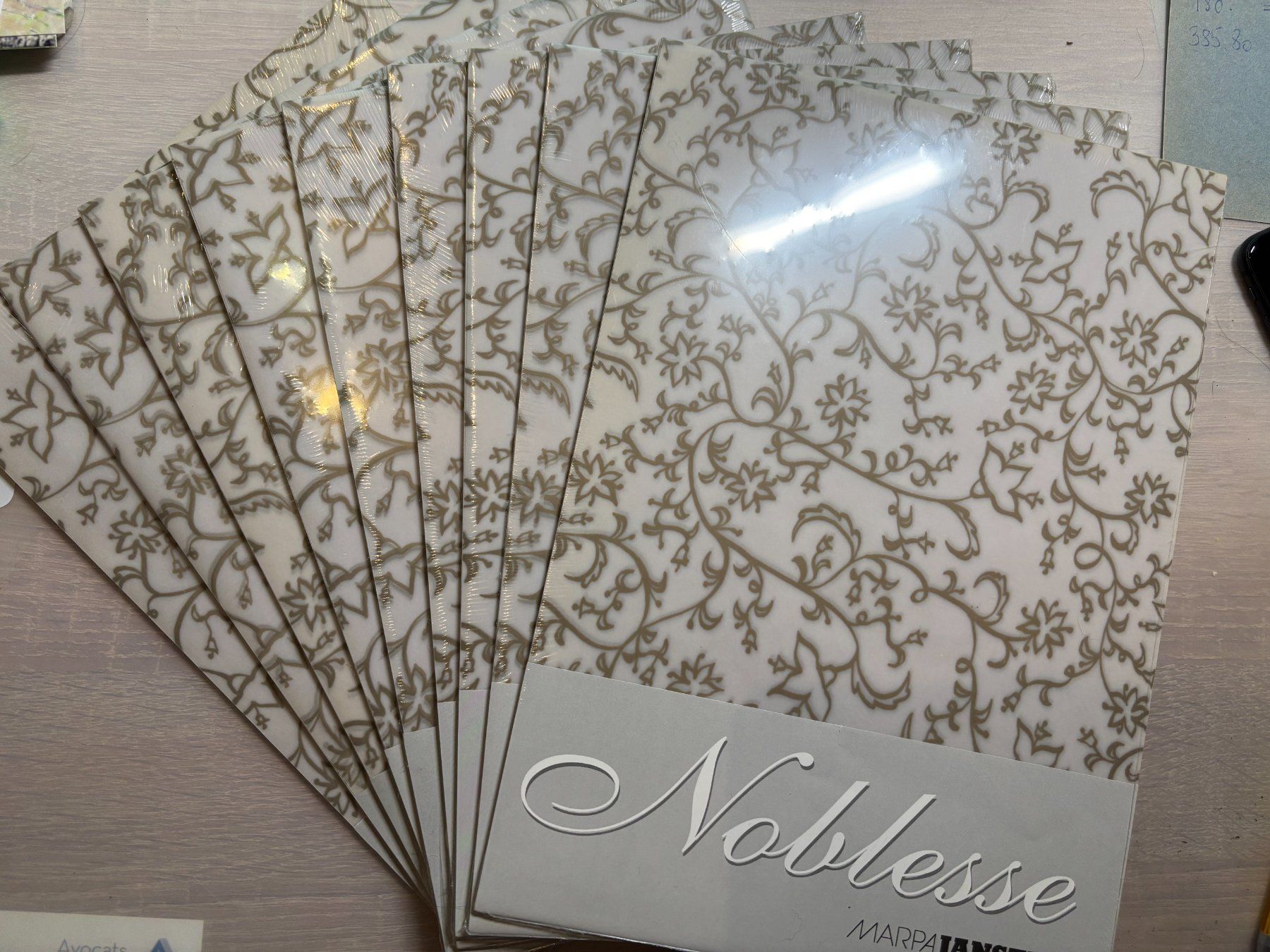 Blocchi: Transparentpapier mille fleurs gold - Noblesse – Nuovo e nell'imballaggio originale da Muntelier venduto da Snoopy6475 2