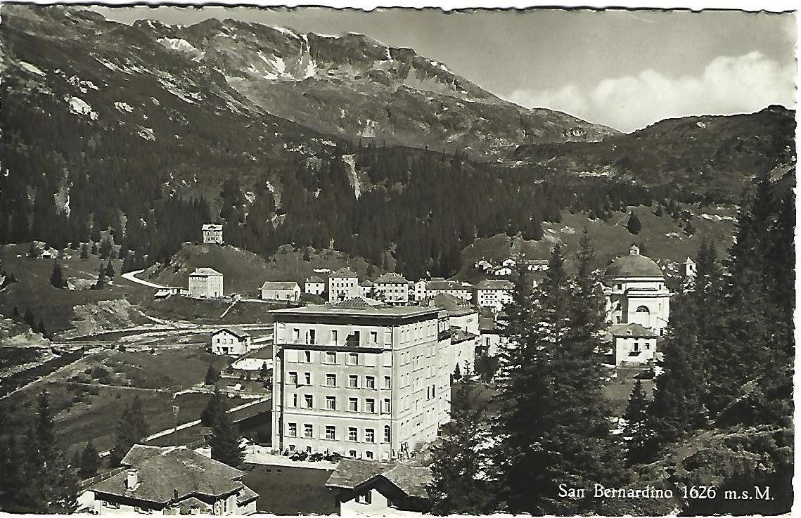 Ansichtskarten: San Bernardino Dorfansicht – Gebraucht aus Wetzikon ZH von Brulu100