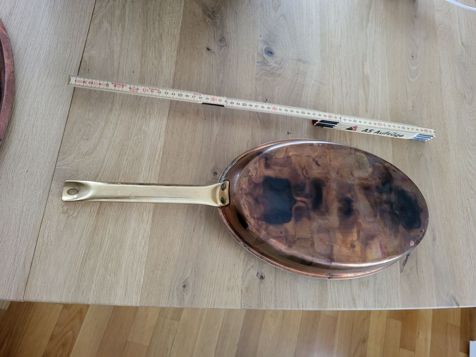 Pfannen: Kupferpfanne mit Deckel – Gebraucht aus Volketswil von Kandelaber 1