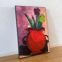 Blumen Moderne Kunst Stilleben Acryl Bild Vase Bammert