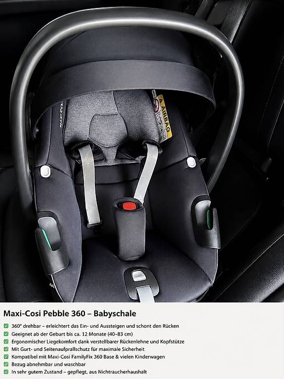 Seggiolini per auto: Maxi cosi pebble 360 – Usato da Bettwiesen venduto da sar_qy2b